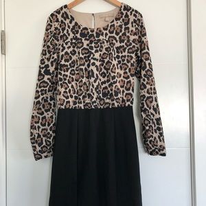Leopard-top dress